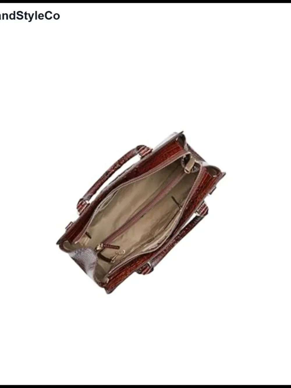 Small Leather Satchel with Zip Top and Adjustable Strap